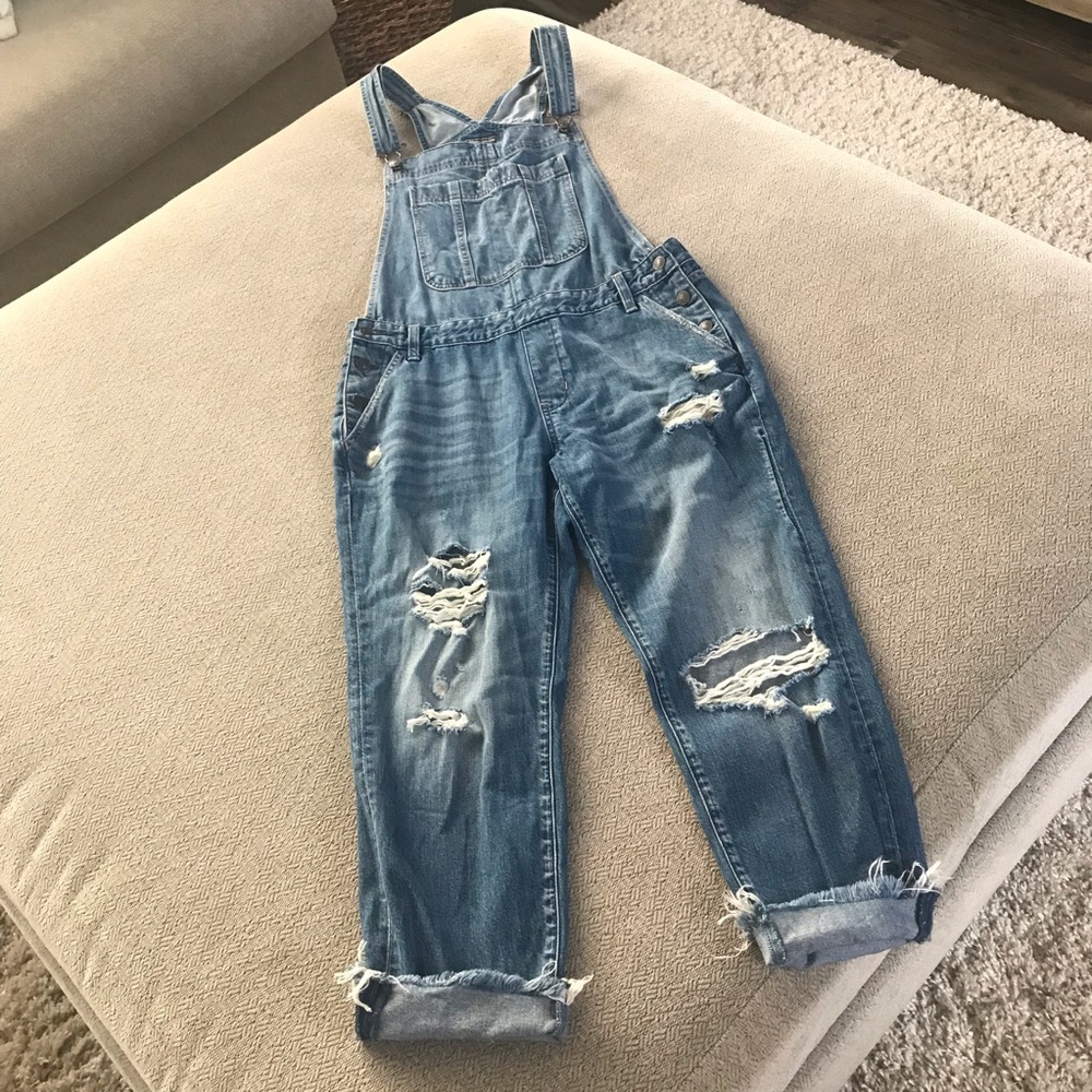 Abercrombie & Fitch Bibbed overall jeans sz M